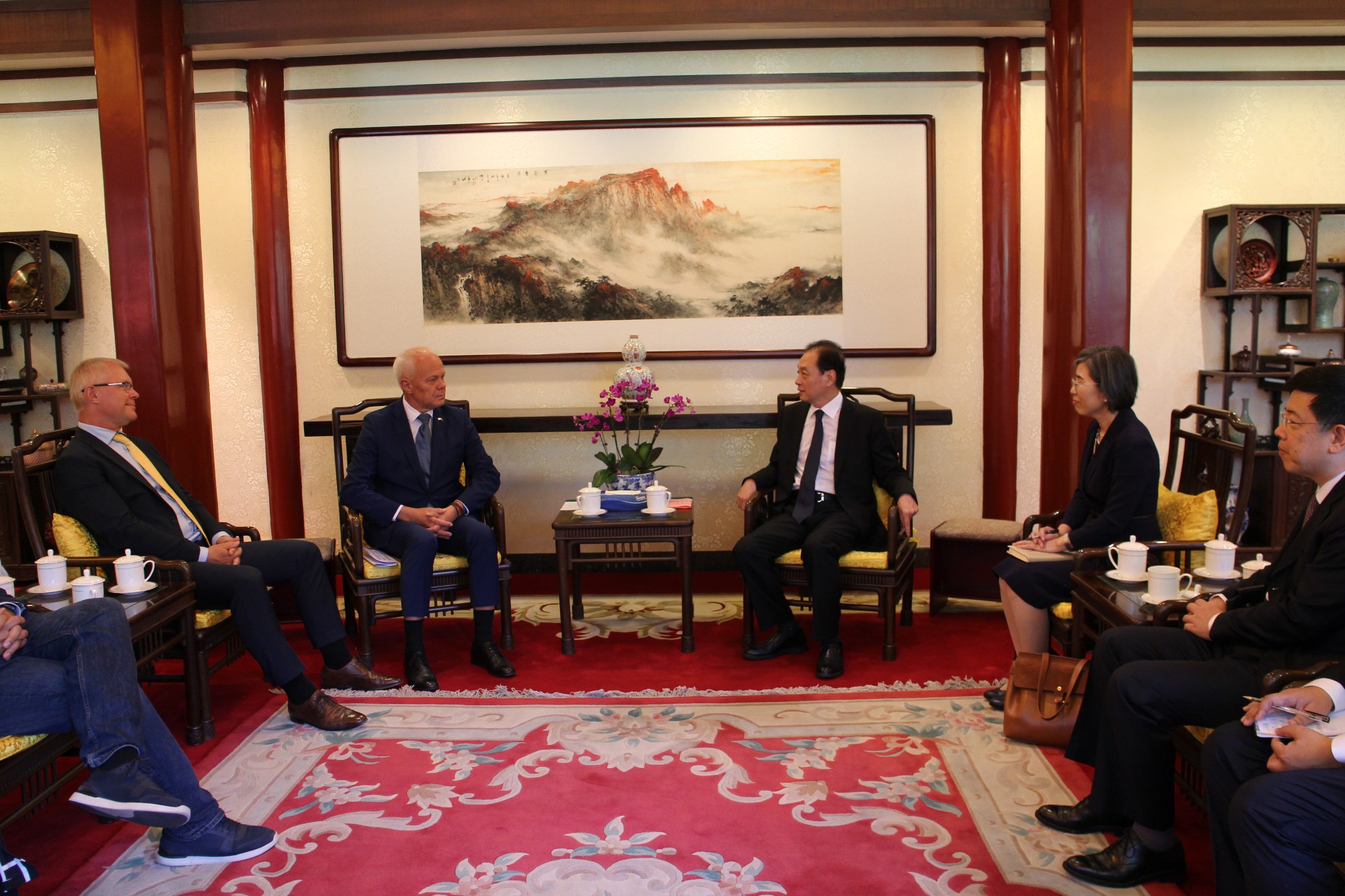 President Wang Chao Meets with a Delegation of Estonia-China Friendship Group of the Estonian Parliament